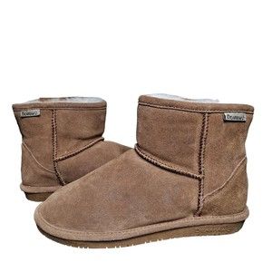 Bearpaw 619W Demi II Women's 9 Boots Sheepskin Shearling Winter Comfort Brown
